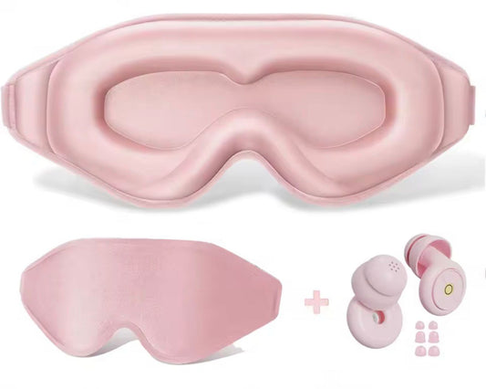 LUMIRISE Nuit — Masque de Sommeil 3D Anti-Lumière + Bouchons Anti-Bruit Offerts
