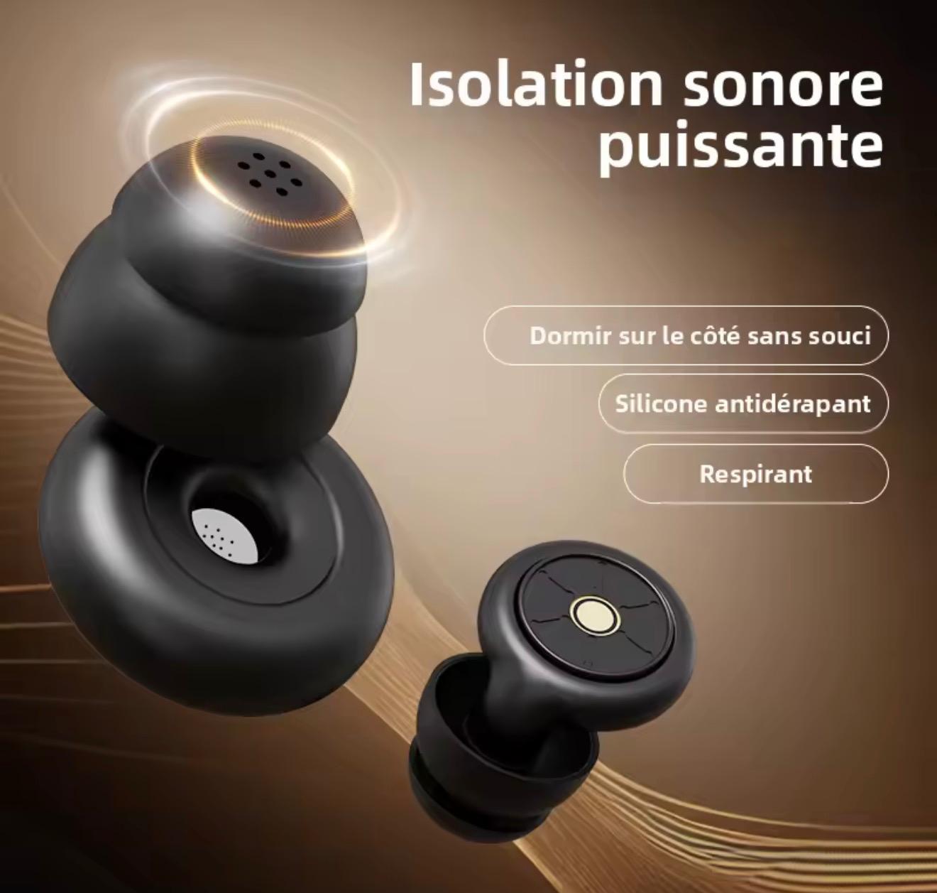 LUMIRISE Nuit — Masque de Sommeil 3D Anti-Lumière + Bouchons Anti-Bruit Offerts