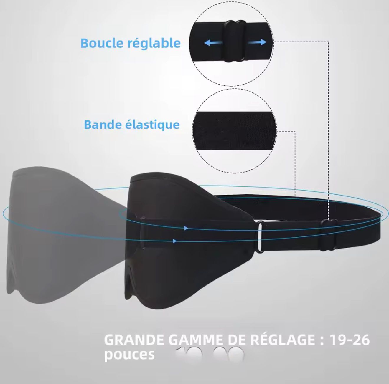 LUMIRISE Nuit — Masque de Sommeil 3D Anti-Lumière + Bouchons Anti-Bruit Offerts